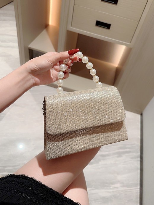 Bolso pequeño para mujer con diamantes de imitación para banquete y vestido de noche