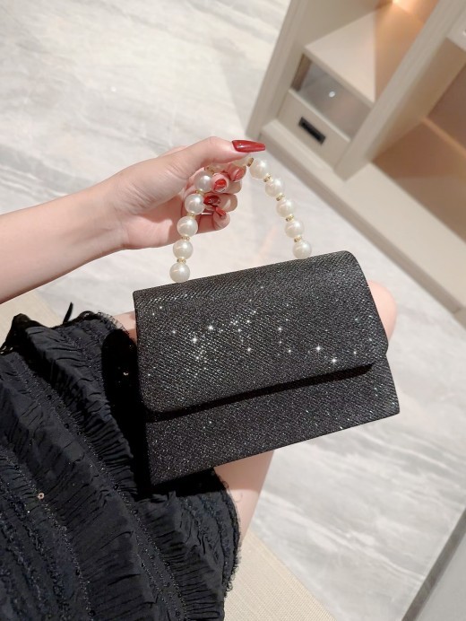 Bolso pequeño para mujer con diamantes de imitación para banquete y vestido de noche
