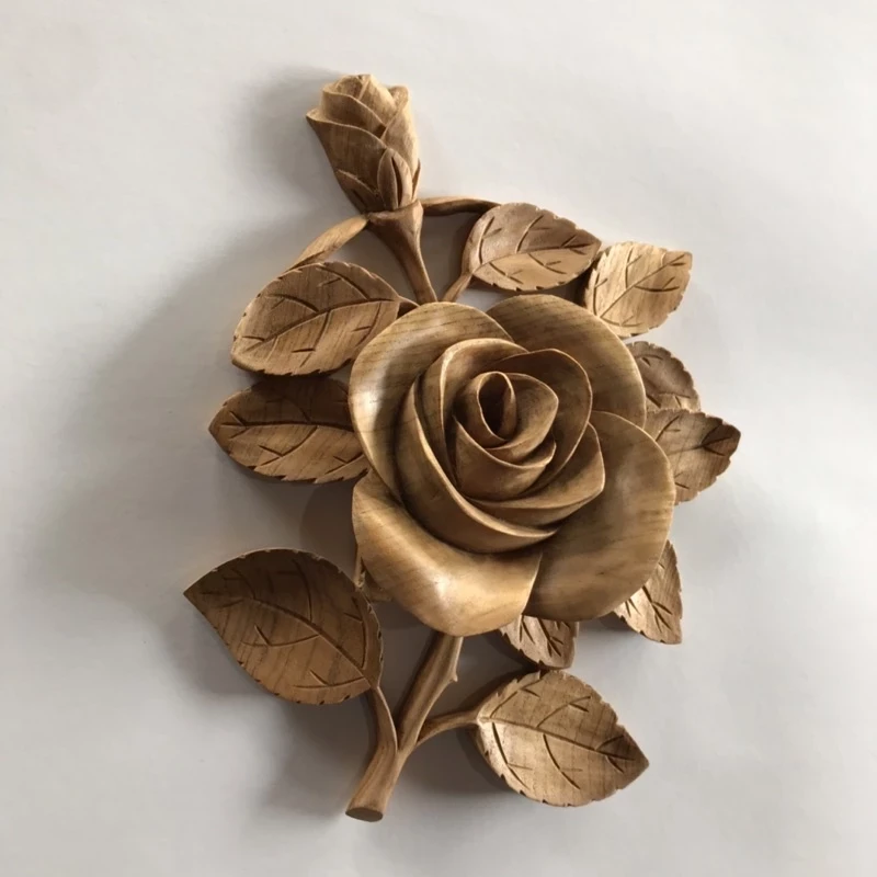 Enhance your New Zealand home with the Frameless Rose Flower Model Wood Carving Wall Decoration. Perfect for modern, rustic, and minimalist interiors, this exquisite wood carving brings nature-inspired elegance to any room. Ideal for living rooms, bedroom