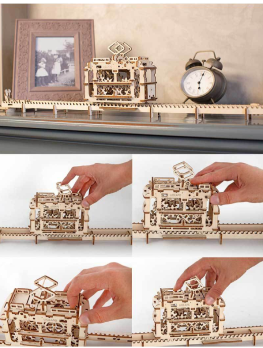 Shop the DIY 154pcs Wooden Streetcar Mechanical Transmission Model Assembly Puzzle Toy in New Zealand. Perfect educational gift for kids aged 8+, promoting creativity, problem-solving, and STEM learning. Build and learn with this fun, hands-on puzzle!