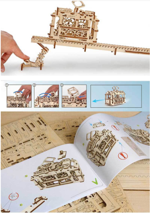 Shop the DIY 154pcs Wooden Streetcar Mechanical Transmission Model Assembly Puzzle Toy in New Zealand. Perfect educational gift for kids aged 8+, promoting creativity, problem-solving, and STEM learning. Build and learn with this fun, hands-on puzzle!