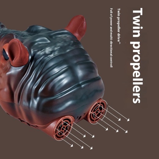 Shop the Remote Control Hippo Water Spray Animal Boat – a fun and interactive water toy for kids! This RC toy boat sprays water and features a cute hippo design. Perfect for pool, beach, or bath time. Ideal gift for children aged 3+.