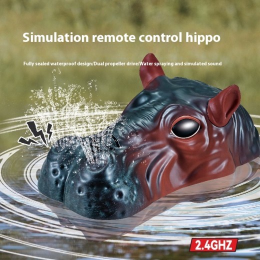 Shop the Remote Control Hippo Water Spray Animal Boat – a fun and interactive water toy for kids! This RC toy boat sprays water and features a cute hippo design. Perfect for pool, beach, or bath time. Ideal gift for children aged 3+.