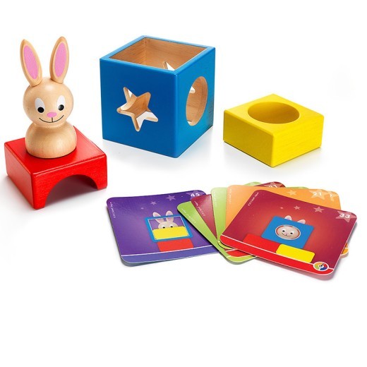 The Bunny Magic Box Puzzle is a wooden educational toy that promotes parent-child interaction while helping children develop problem-solving skills, hand-eye coordination, and creativity. Perfect for young learners, this fun and colorful puzzle toy offers