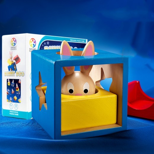 The Bunny Magic Box Puzzle is a wooden educational toy that promotes parent-child interaction while helping children develop problem-solving skills, hand-eye coordination, and creativity. Perfect for young learners, this fun and colorful puzzle toy offers