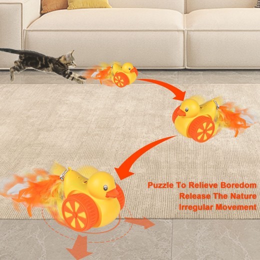 Keep Your Cat Entertained and Active with the Smart Laser Toy The Funny Cat Smart Laser Toy is an innovative and entertaining solution to keep your cat engaged and active. Featuring a USB charging design, this smart cat toy is not only fun but also eco-fr