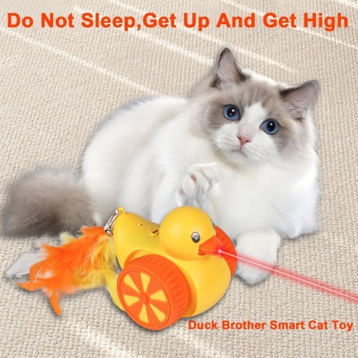 Keep Your Cat Entertained and Active with the Smart Laser Toy The Funny Cat Smart Laser Toy is an innovative and entertaining solution to keep your cat engaged and active. Featuring a USB charging design, this smart cat toy is not only fun but also eco-fr