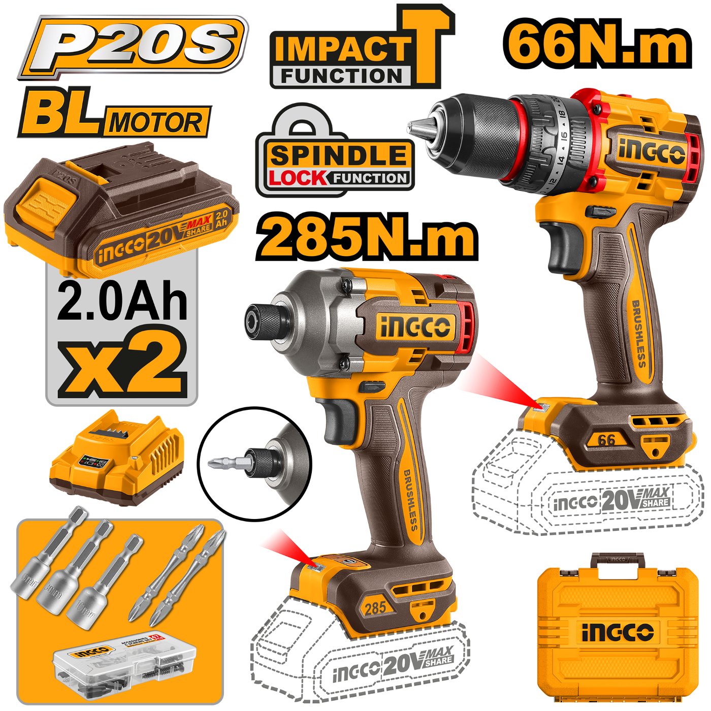 Discover our 20V lithium-ion rotary hammer, designed for powerful drilling and demolition task