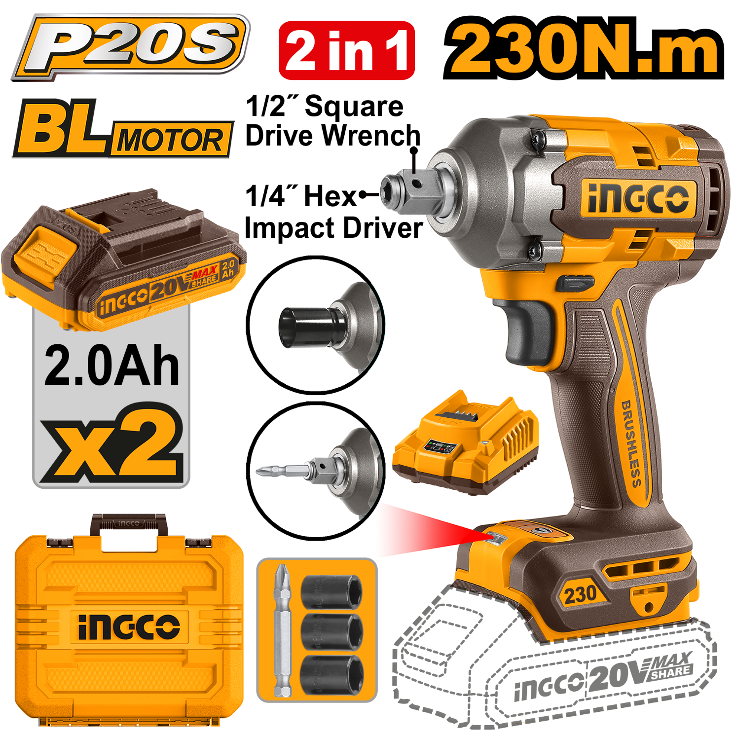 Discover our 20V lithium-ion impact driver and wrench set, designed for powerful performance and versatility. Ideal for professionals and DIY enthusiasts, this set makes fastening tasks quick and efficient.