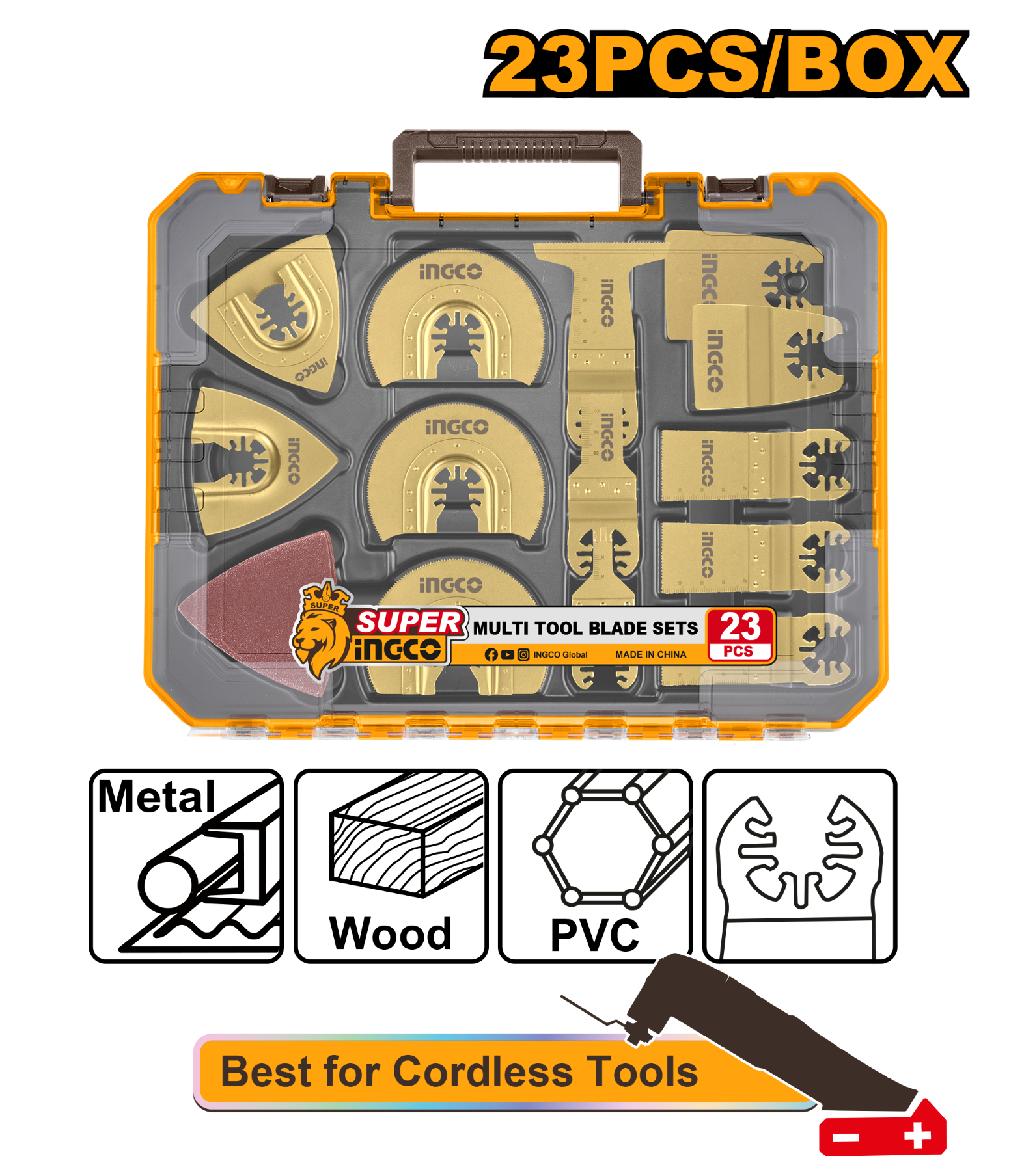 Blade Multi Tool 23pcs Set is a versatile and essential addition to any toolkit. With its wide range of interchangeable blades,