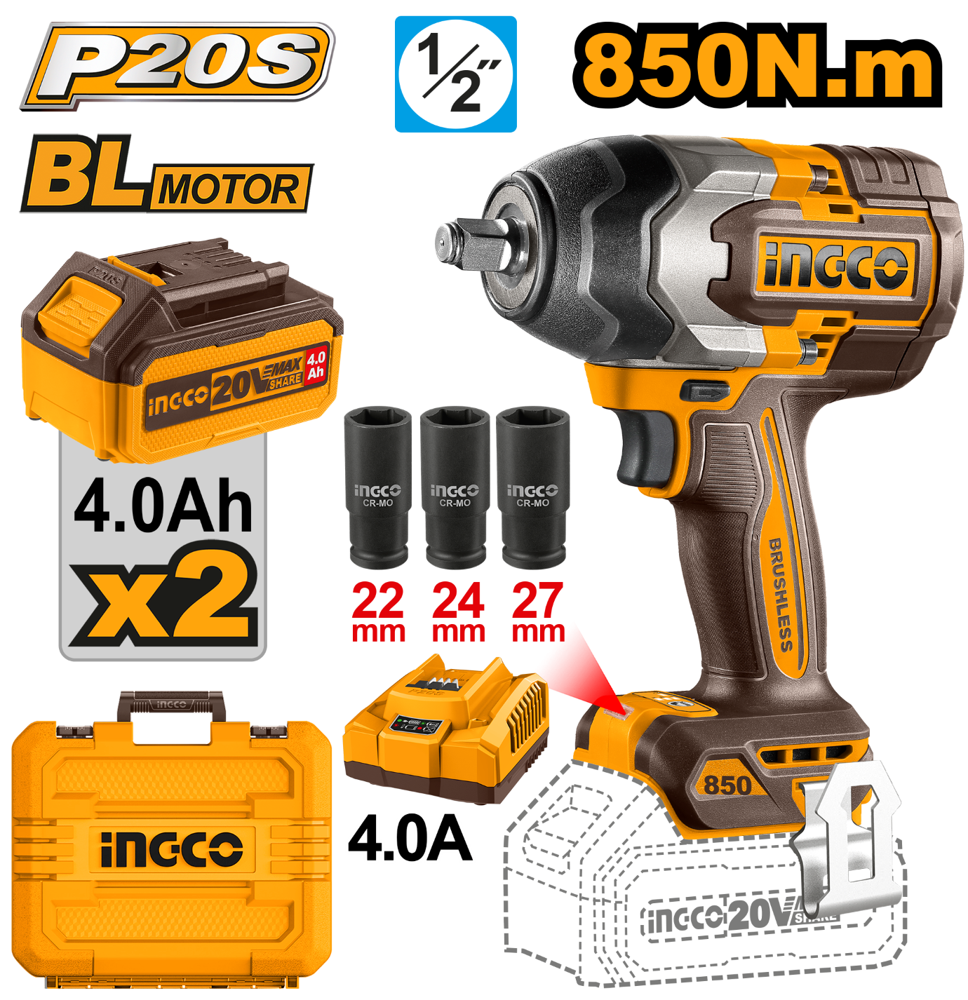 Discover our 1/2" impact wrench designed for powerful performance and efficiency. Ideal for automotive repairs and heavy-duty tasks, this tool delivers high torque for all your fastening needs.