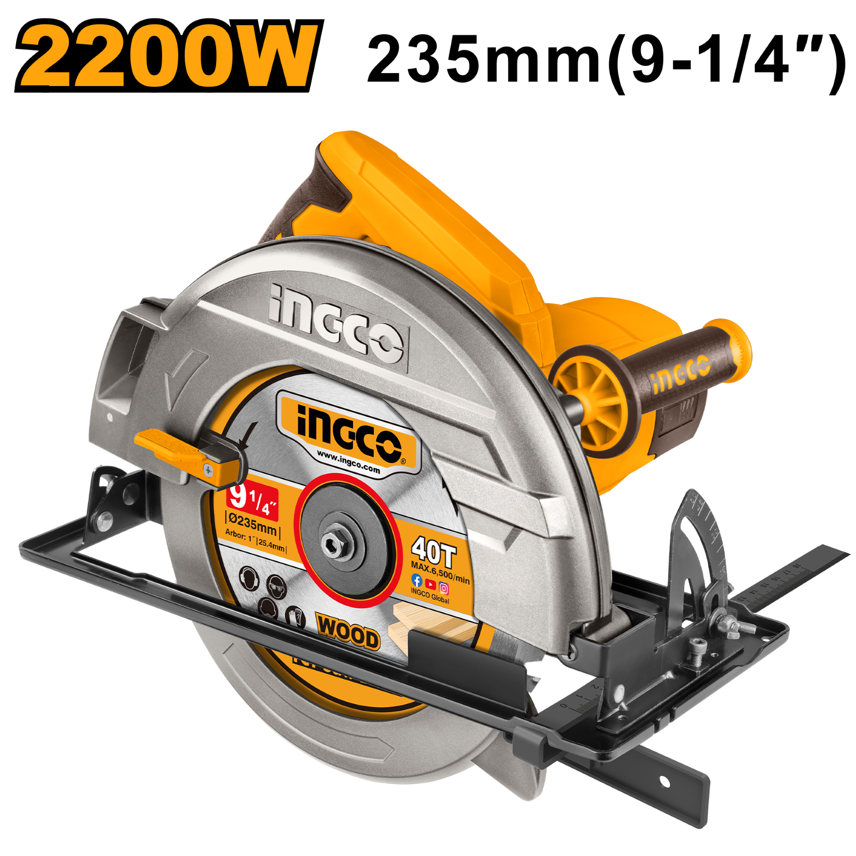 Explore our powerful 2200W circular saw, designed for precision and efficiency in cutting wood and other materials. Ideal for both professionals and DIY enthusiasts, this tool ensures clean and accurate cuts.