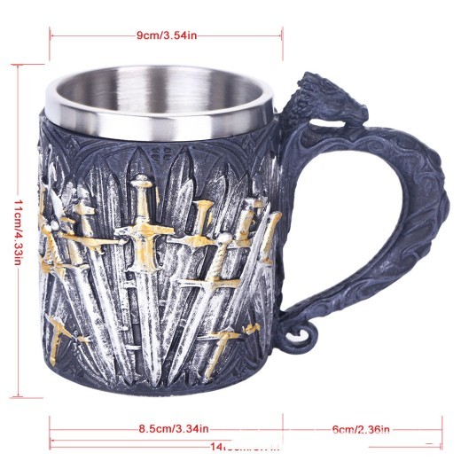 Shop the Mug Beer Mug Holy Sword Black Mug Water Cup – a unique, high-quality drinkware with a fantasy sword handle. Perfect for beer, tea, coffee, and more. A must-have for collectors in New Zealand.