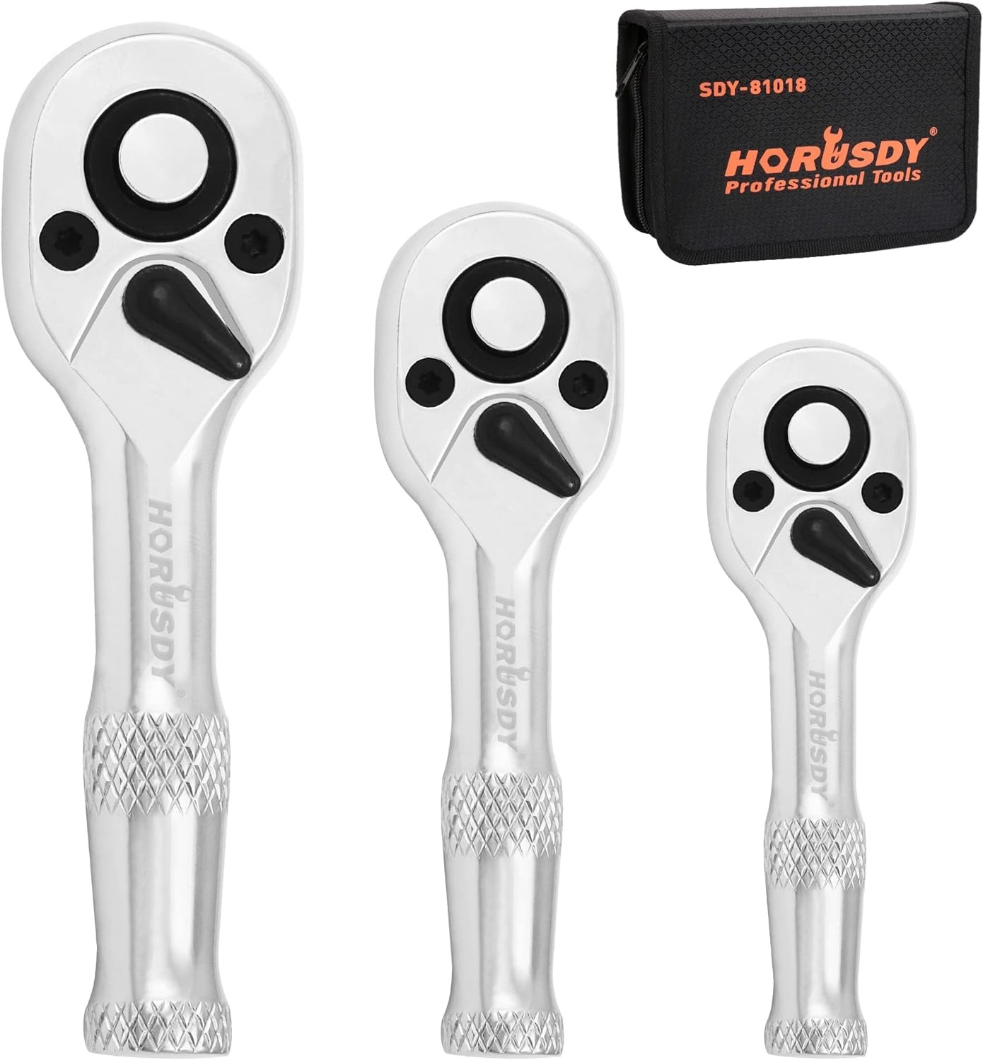 Discover our Stubby Ratchet 3PC Set, designed for compact spaces and maximum torque. This durable set ensures reliable performance