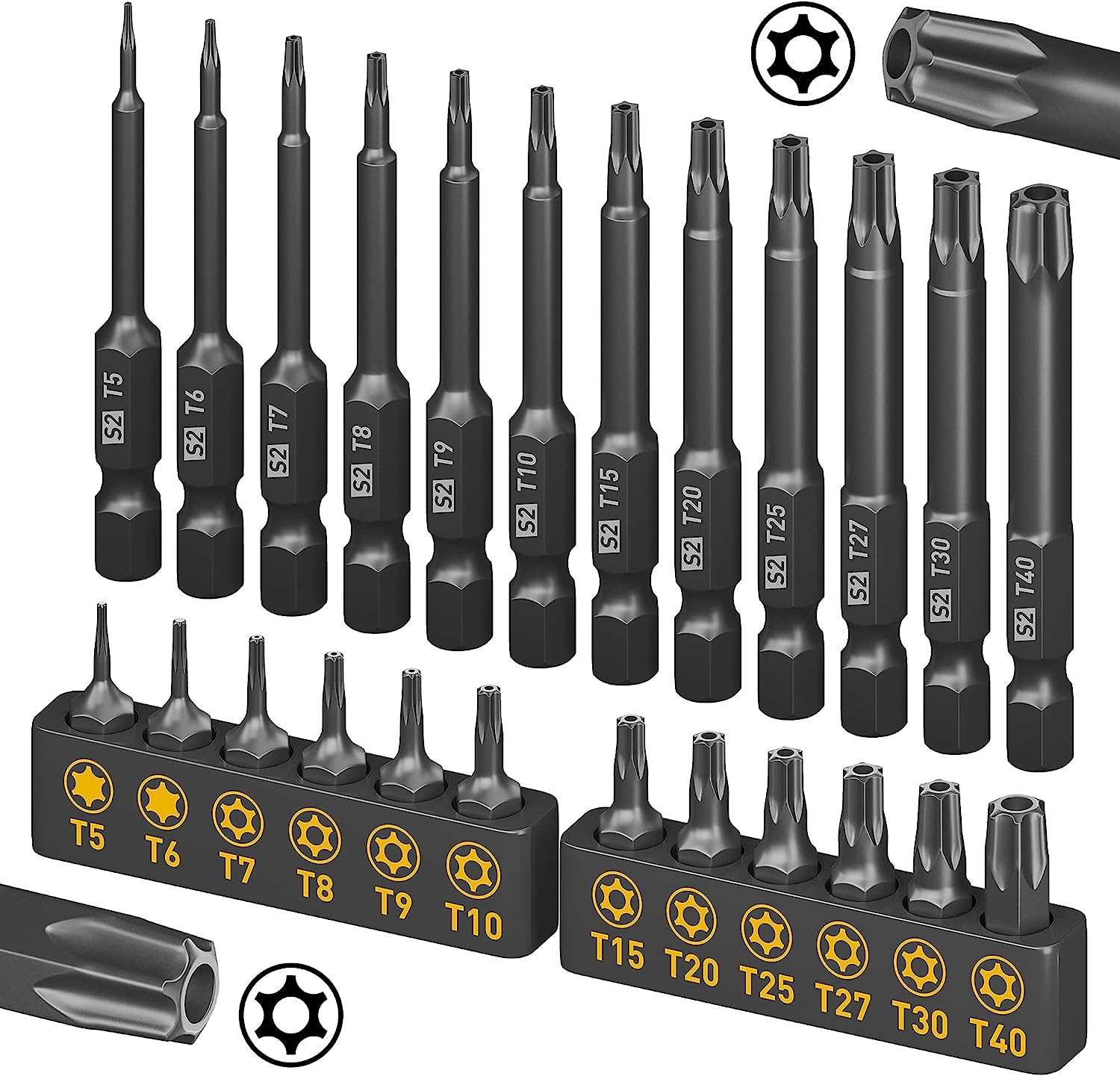 Discover our Torx Bit 24PC Set, designed for precision and versatility in automotive and mechanical applications. This durable collection ensures reliable performance for both professionals and DIY enthusiasts