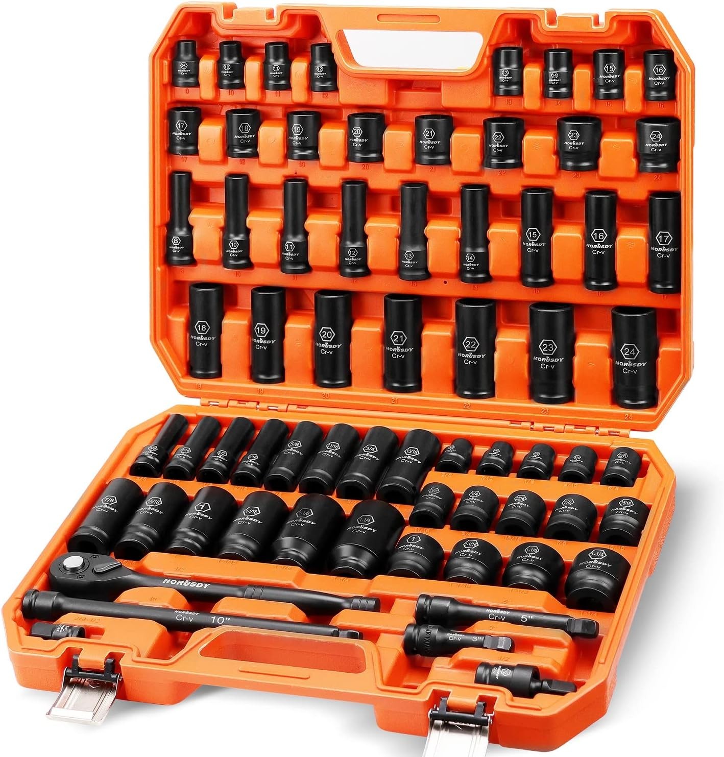 Impact Socket Set (66PC), designed for high-torque applications in automotive and mechanical tasks. This comprehensive set ensures reliable performance for both professionals and DIY enthusiasts.