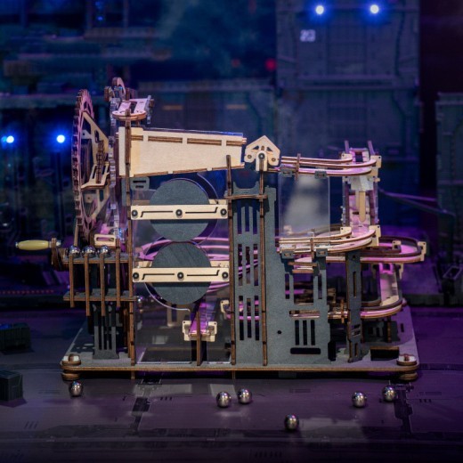 Explore the Robotime ROKR Marble Night City 3D Wooden Puzzle, an intricate wooden model that combines puzzle-solving and interactive marble run fun. Perfect for puzzle enthusiasts, hobbyists, and those who love hands-on projects. Ideal for gifts and educa