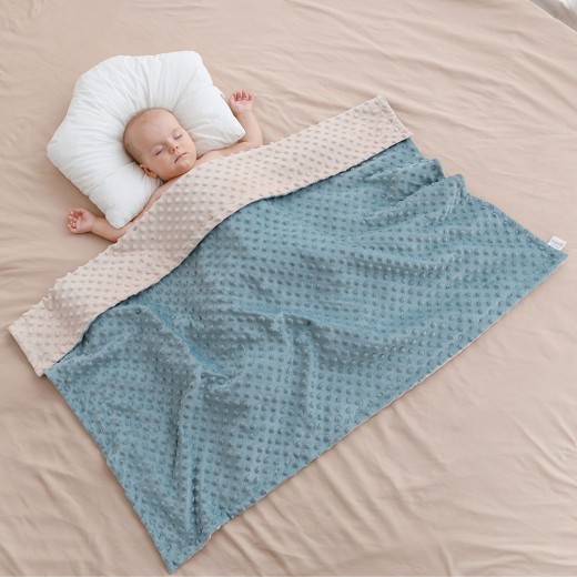 Manta de bebé para niñas, súper suave, de doble capa y con reverso de lunares. Manta suave para bebé con reverso de lunares. Mantas para envolver a bebés recién nacidos, niños y niñas. Manta de recepción para niños pequeños.