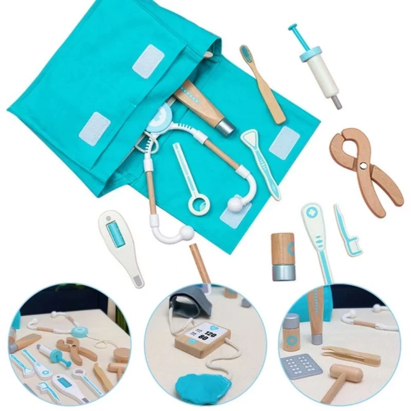 Explore the Wooden Doctor Set with Bag for kids in New Zealand! This educational toy promotes imaginative play, empathy, and learning with high-quality, eco-friendly materials. Perfect for birthdays and holidays!