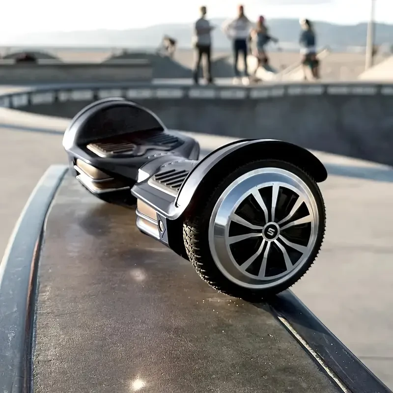 Hoverboard negro con ruedas de 6.5 pulgadas, motores duales de 110 W, apto para mayores de 14 años, batería de litio, carga máxima de 264.55 lb, salida de 1.5 A, voltaje de funcionamiento de 42 V, enchufe estadounidense, marco de aluminio. Patinete eléctr