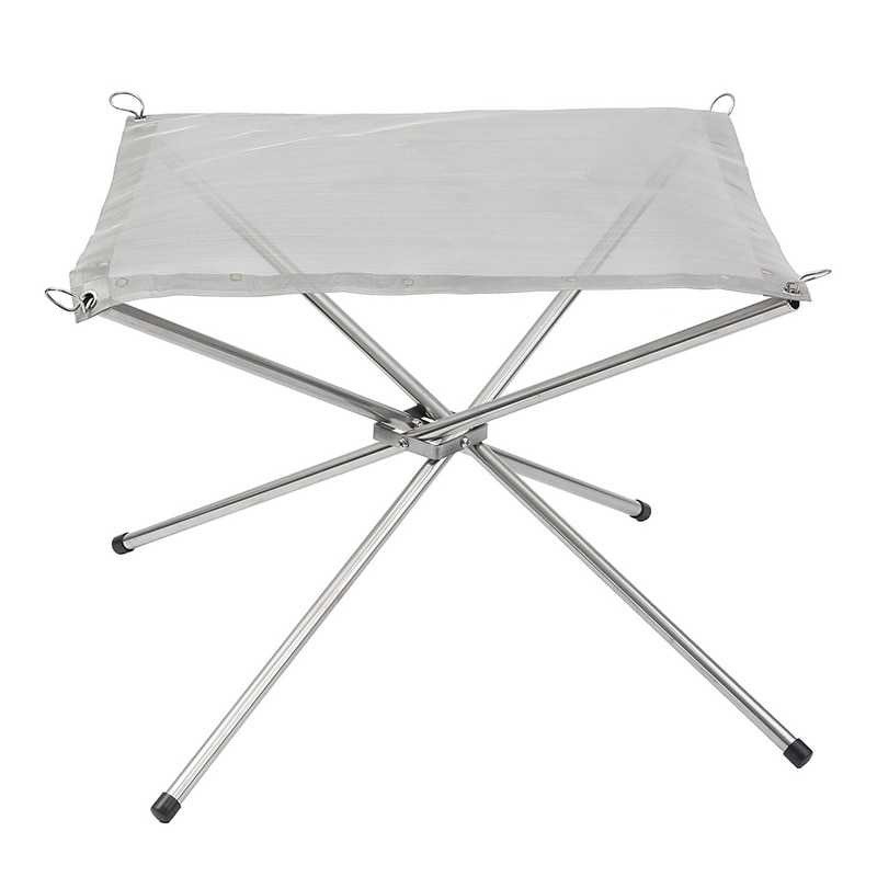 Soporte para fogata portátil y liviano GLOP para acampar, hacer picnics y realizar actividades al aire libre.