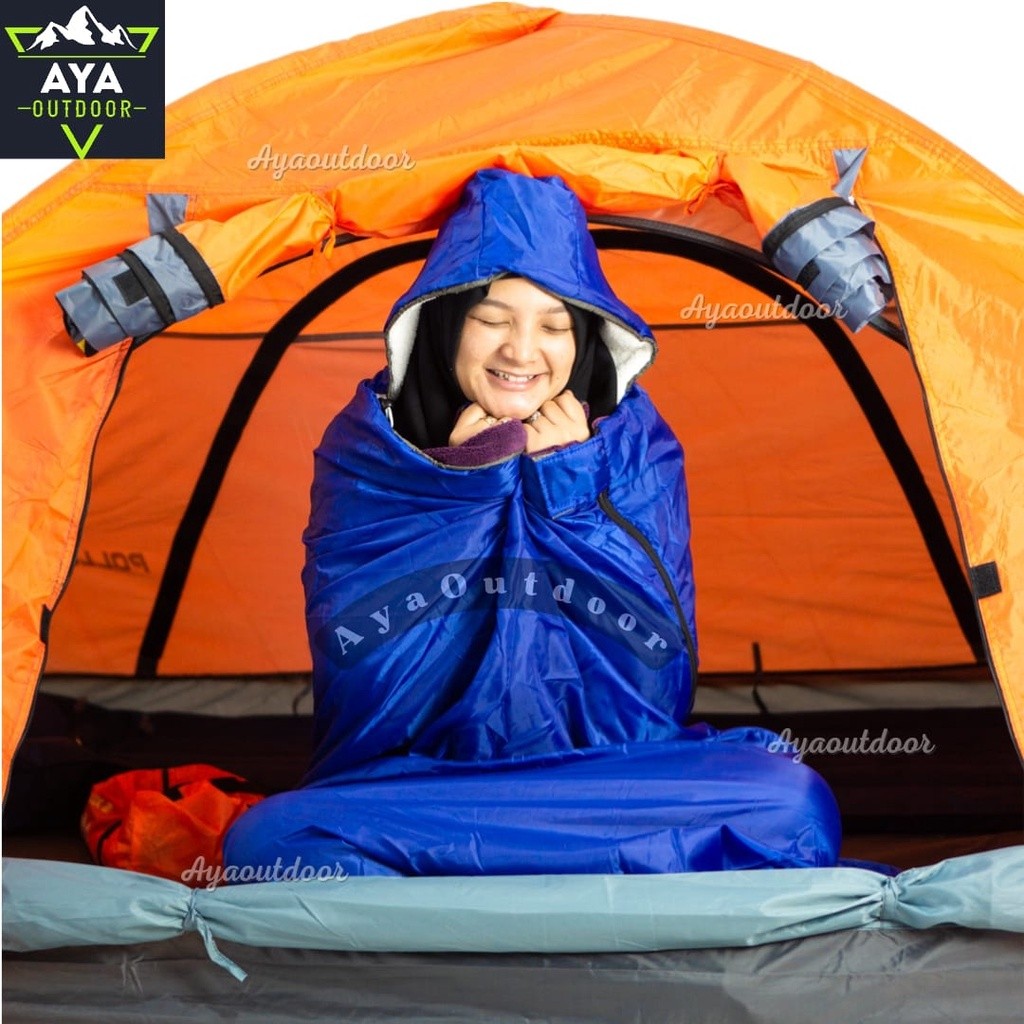 Saco de dormir de forro polar para exteriores, saco de dormir de forro polar grueso, serie Summit, suave, cálido y para acampar.