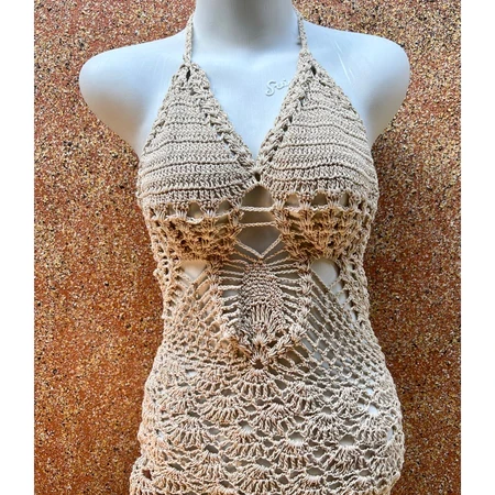 Vestido de bikini de punto para verano