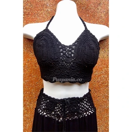 Conjunto de bikini de punto, modelo de ropa de verano, falda de punto