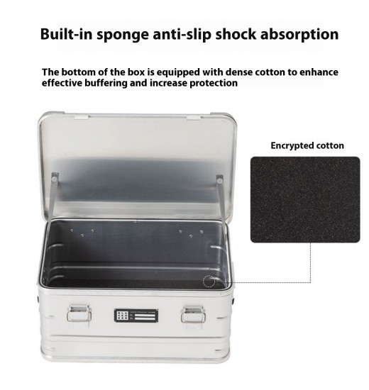 Keep your camping gear organized and secure with the Outdoor Aluminum Alloy Storage Box. Durable, lightweight, and portable, it’s the ideal solution for wild camping, vehicle-mounted storage, and outdoor adventures.
