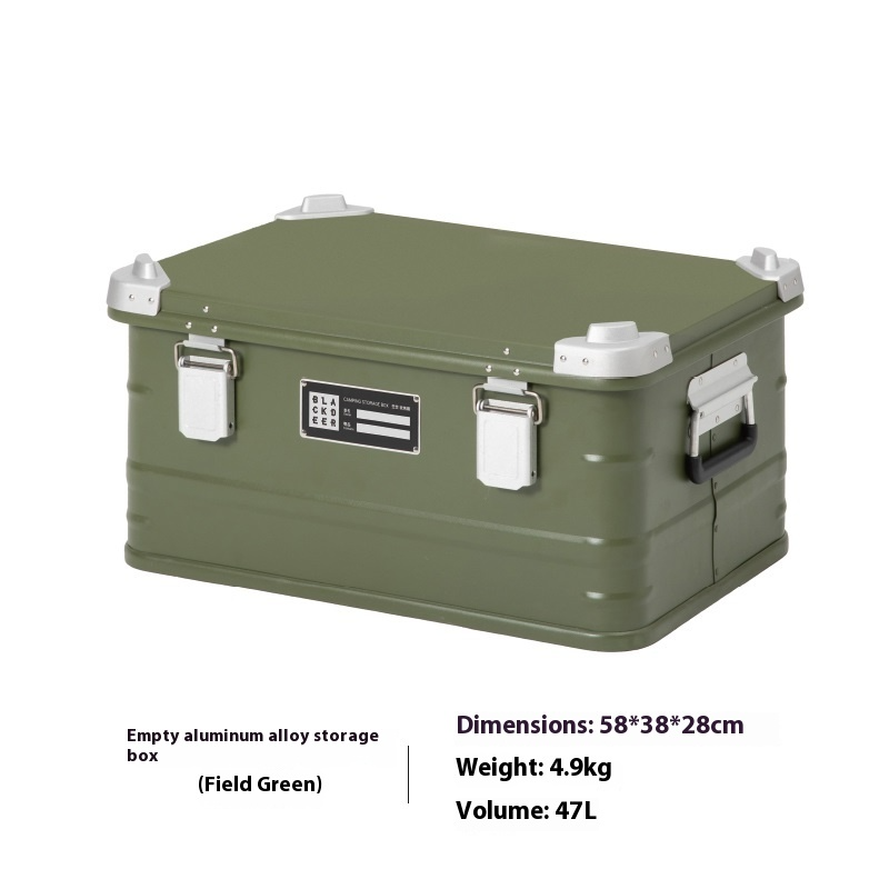 Keep your camping gear organized and secure with the Outdoor Aluminum Alloy Storage Box. Durable, lightweight, and portable, it’s the ideal solution for wild camping, vehicle-mounted storage, and outdoor adventures.