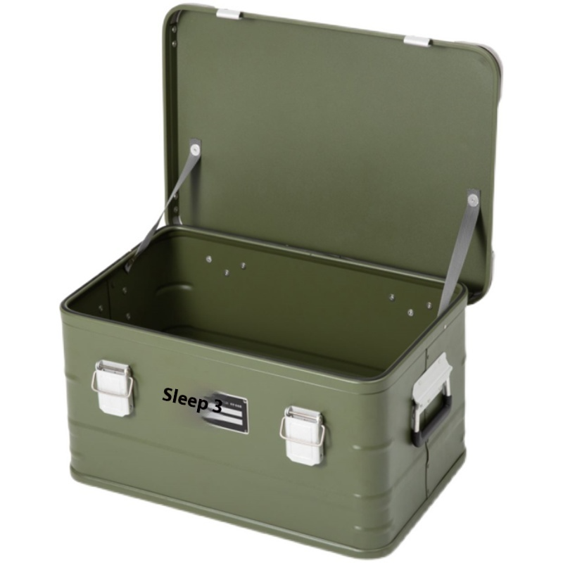 Keep your camping gear organized and secure with the Outdoor Aluminum Alloy Storage Box. Durable, lightweight, and portable, it’s the ideal solution for wild camping, vehicle-mounted storage, and outdoor adventures.