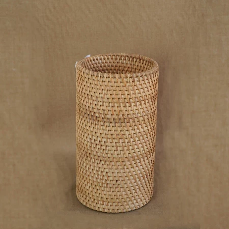 Shop the eco-friendly Rattan Cutlery Holder in New Zealand. Stylish, durable, and perfect for organizing your kitchen essentials. Made from natural rattan for a sustainable and elegant solution.