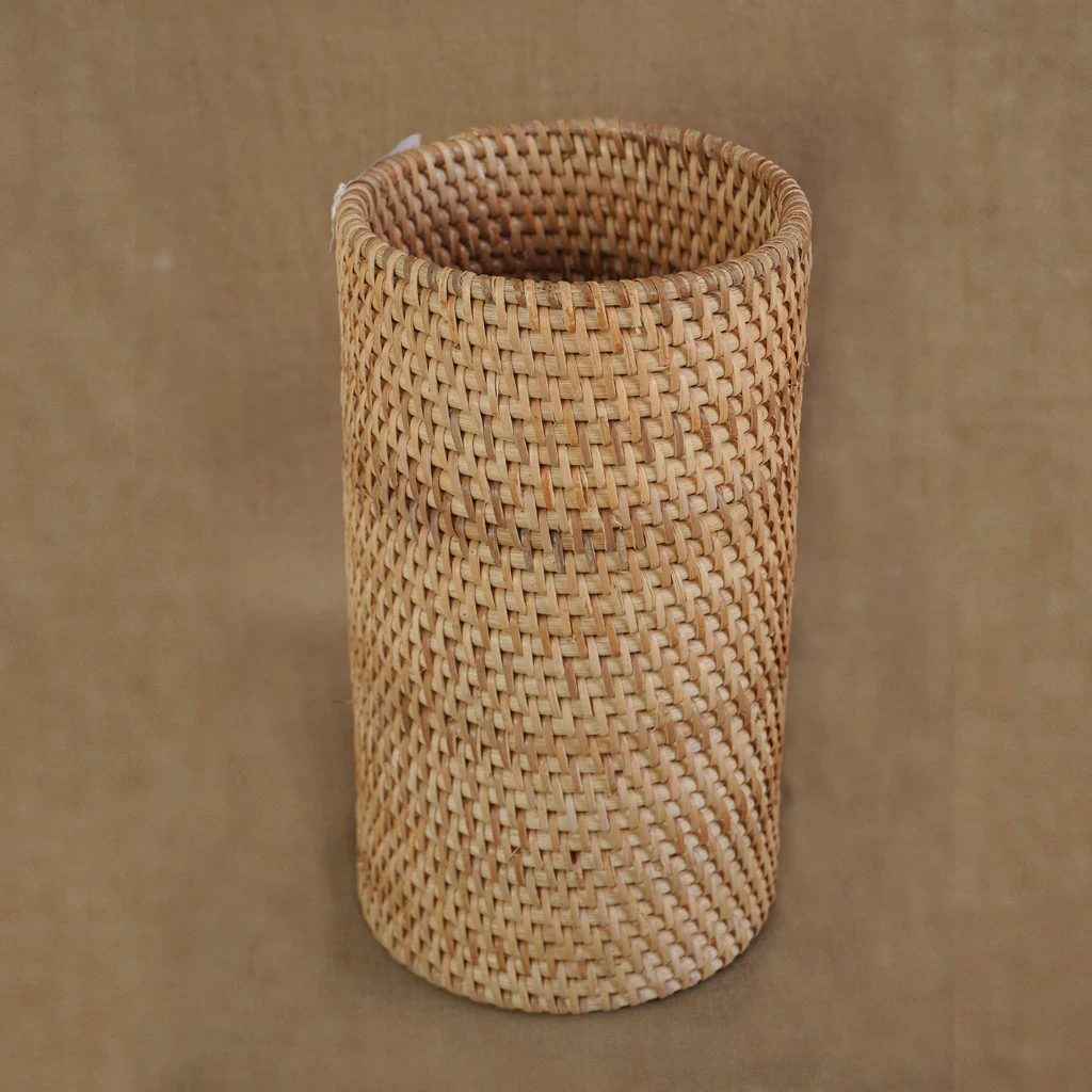 Shop the eco-friendly Rattan Cutlery Holder in New Zealand. Stylish, durable, and perfect for organizing your kitchen essentials. Made from natural rattan for a sustainable and elegant solution.