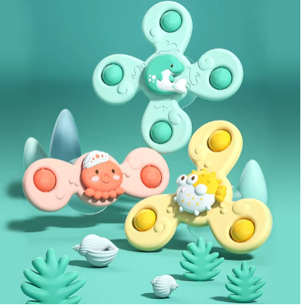 Introduce your little one to fun and learning with the 3pcs Baby Cartoon Fidget Spinner Toys. Featuring colorful insect gyros, these educational fingertip rattles are perfect for sensory play, bath time fun, and as a thoughtful gift for boys and girls.
