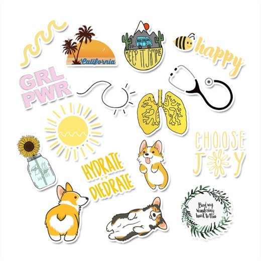 Pegatina de maleta impermeable con grafiti