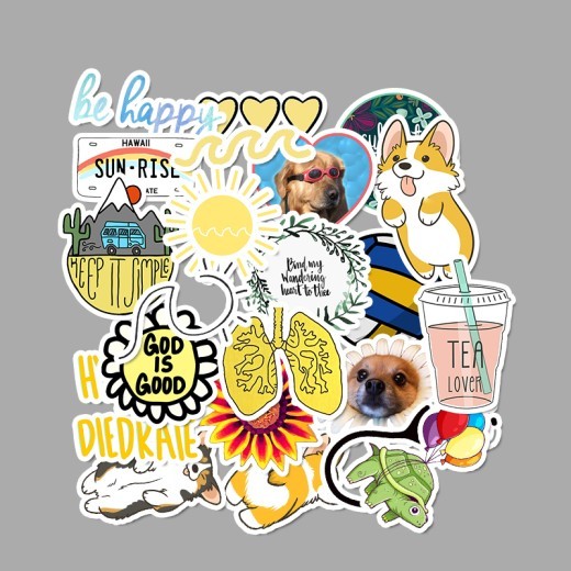 Pegatina de maleta impermeable con grafiti