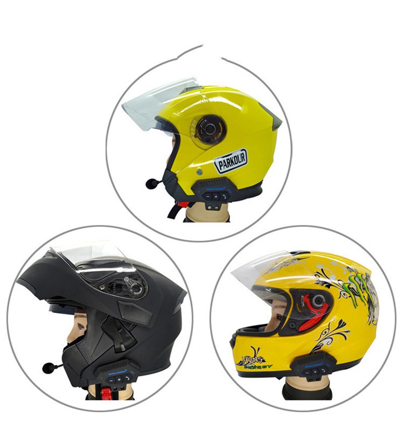 Upgrade your riding experience with the Motorcycle Helmet Bluetooth Headset – a wireless, all-in-one communication system designed for hands-free calls, music streaming, and GPS navigation. Built to seamlessly integrate with your helmet, this Bluetooth he