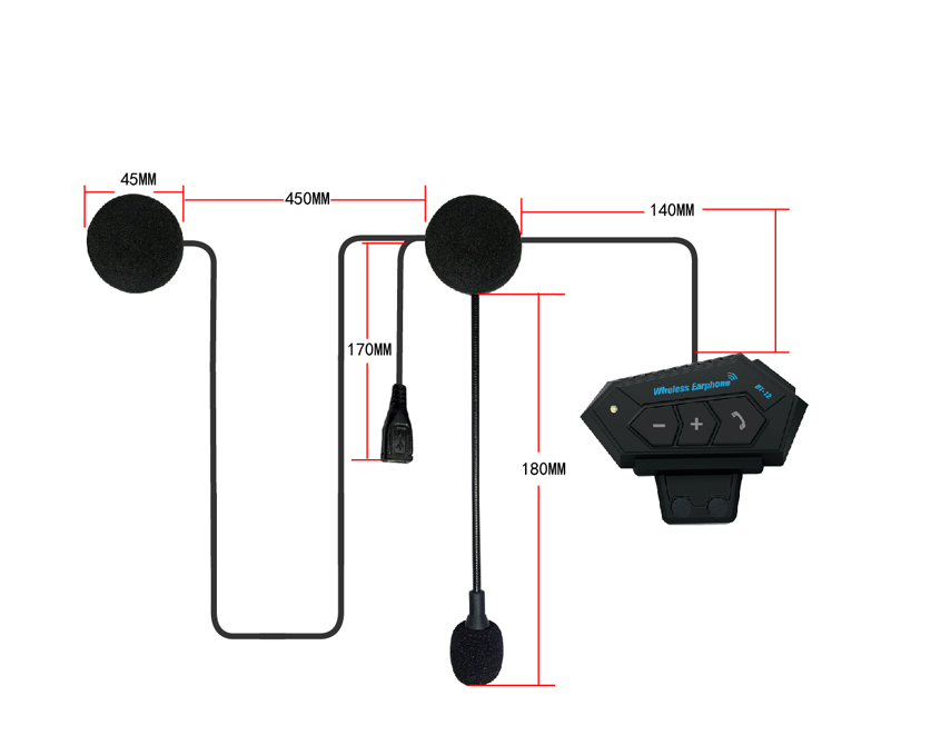 Upgrade your riding experience with the Motorcycle Helmet Bluetooth Headset – a wireless, all-in-one communication system designed for hands-free calls, music streaming, and GPS navigation. Built to seamlessly integrate with your helmet, this Bluetooth he