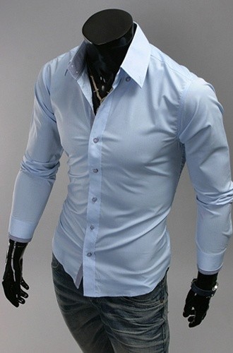 Plaid Color Matching Casual Plus Size Men's Shirt
