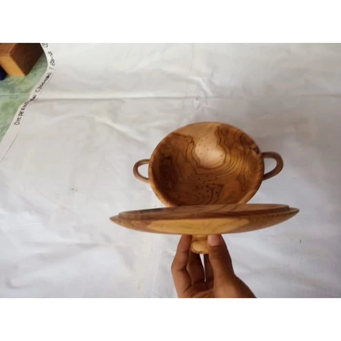 Lugar de arroz de madera de teca