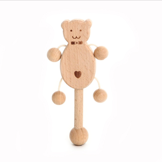 Juguete educativo de madera de haya sin lacado Montessori