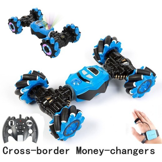 Coche acrobático con control remoto de escalada, detección de gestos, giros, todoterreno, luz, música, derrape, baile lateral, coche RC