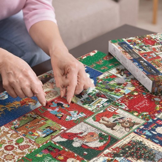 Cuenta regresiva de rompecabezas para regalo de Navidad