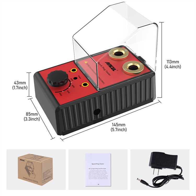 Probador de incendios de enchufes de automóvil, enchufe de doble orificio