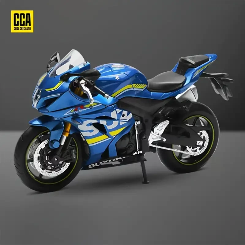 Modelo de motocicleta de aleación de metal SUZUKI GSX-R1000 a escala 1:12: regalo perfecto para niños, pieza de exhibición coleccionable y decorativa.