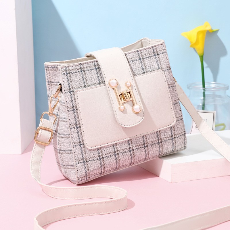 Bolso bandolera de un solo hombro, estilo cubo, para el tiempo libre