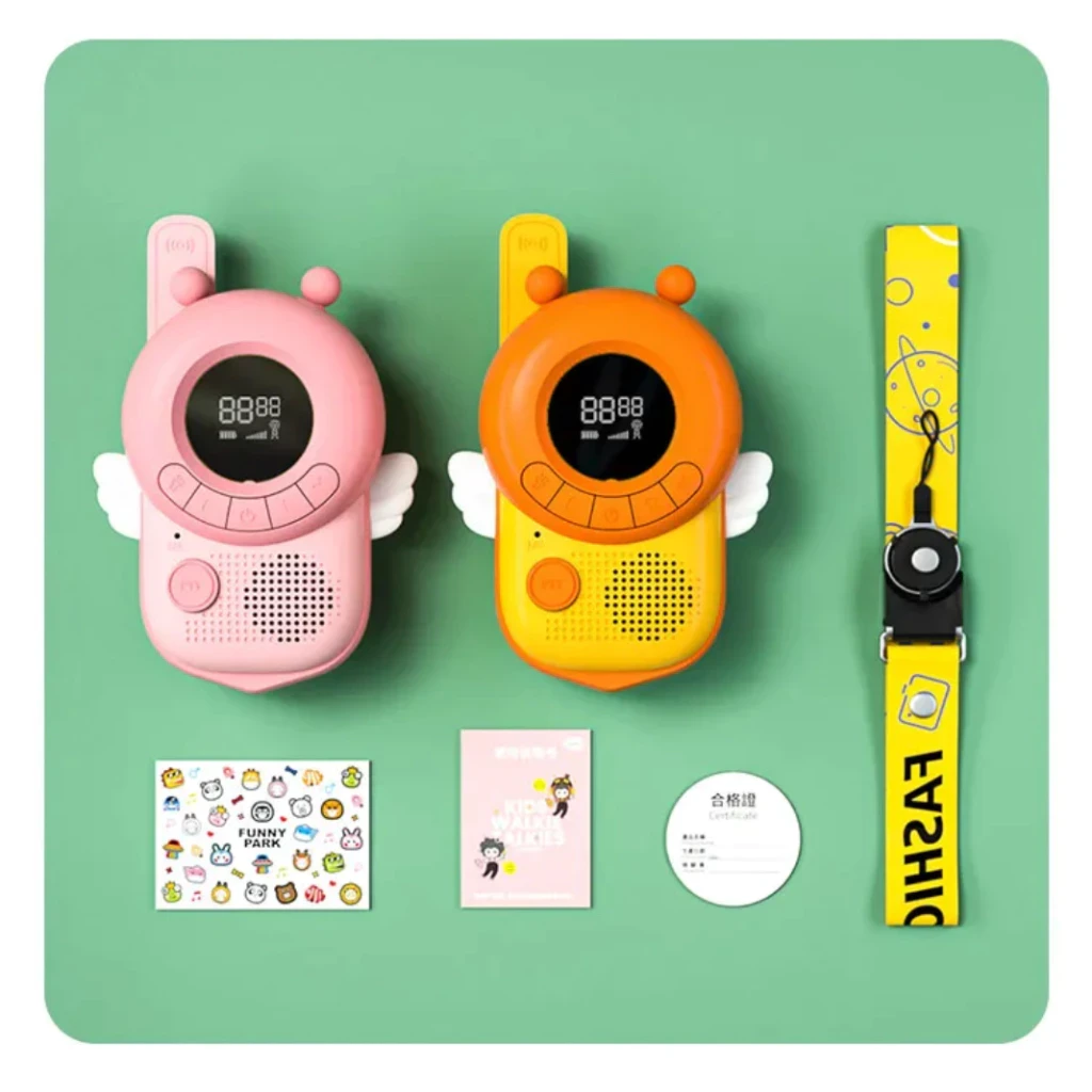 Teléfono de voz de larga distancia Bee 3KM HT, 2 radios walkie-talkie para niños.