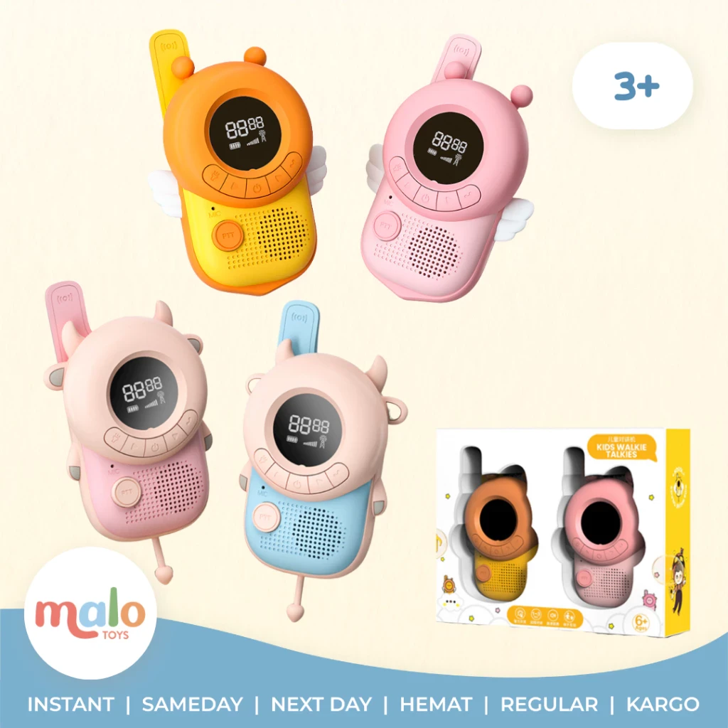 Teléfono de voz de larga distancia Bee 3KM HT, 2 radios walkie-talkie para niños.