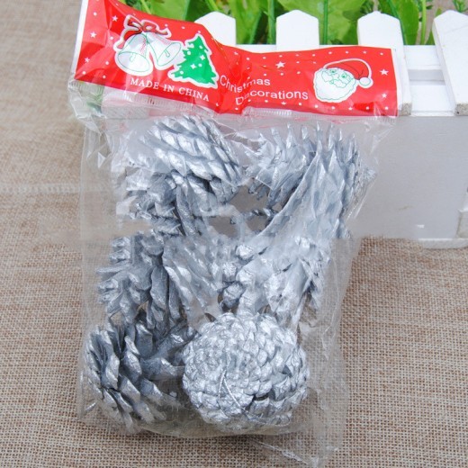 Colgante de Navidad con piñas de pino para decoración natural