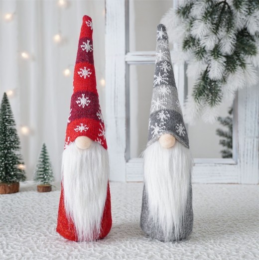 Decoración navideña Muñeca de cuerpo largo sin rostro Colgante de anciano